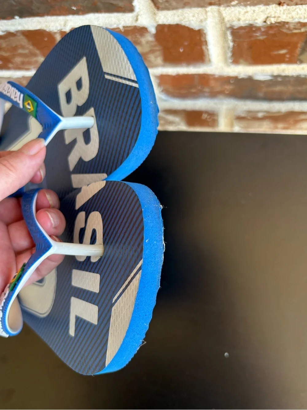 Havaianas Teams Brasil 10 Flip Flops Special Edition Men's Size 9/10